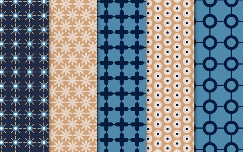 Modèle de tissu avec des formes géométriques