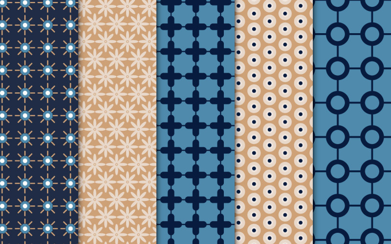 Stoffmuster mit geometrischen Formen