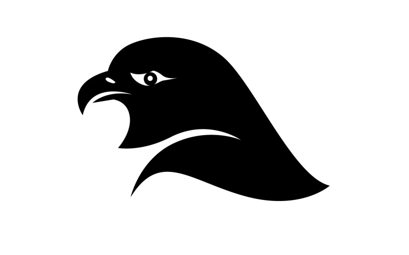 Eagle head logotyp vektor ikon mall vektor v8