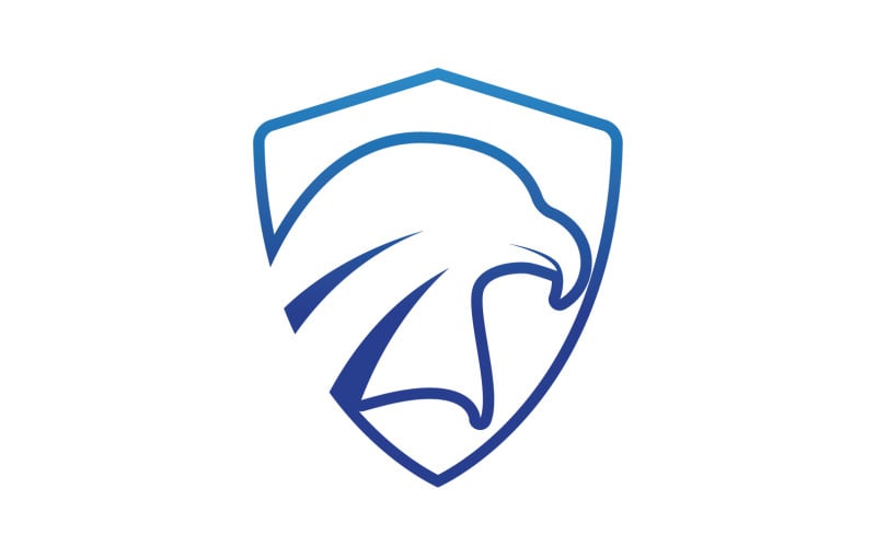 Głowa orła Ikona wektora logo Szablon wektora v7
