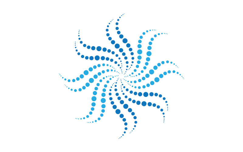 Halftone logo cirkel stippen vector illustratie v8