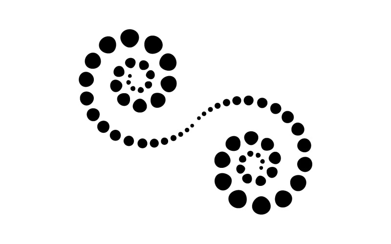 Logo demi-teinte cercle points vector illustration v3