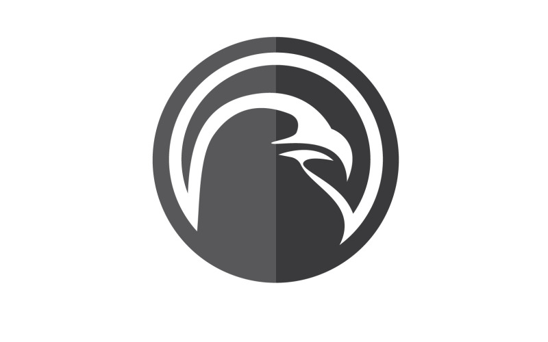 Orlí hlava Logo Vector icon Šablona vektor v3