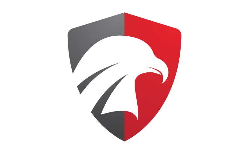 Testa d'aquila Icona vettore logo Vettore modello v19