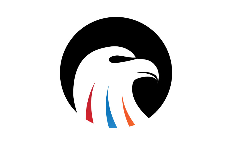 Tête d'aigle Logo Vector icon Template vecteur v17