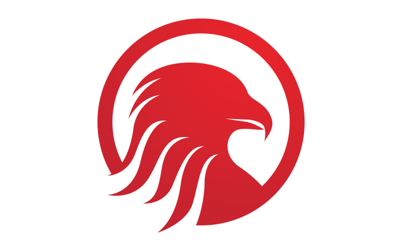 Tête d'aigle Logo Vector icon Template vecteur v18
