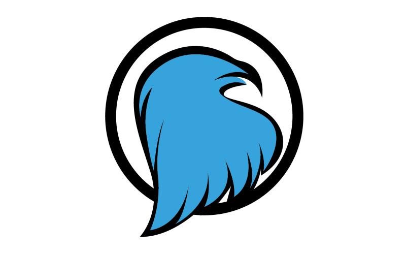 Tête d'aigle Logo Vector icon Template vecteur v21