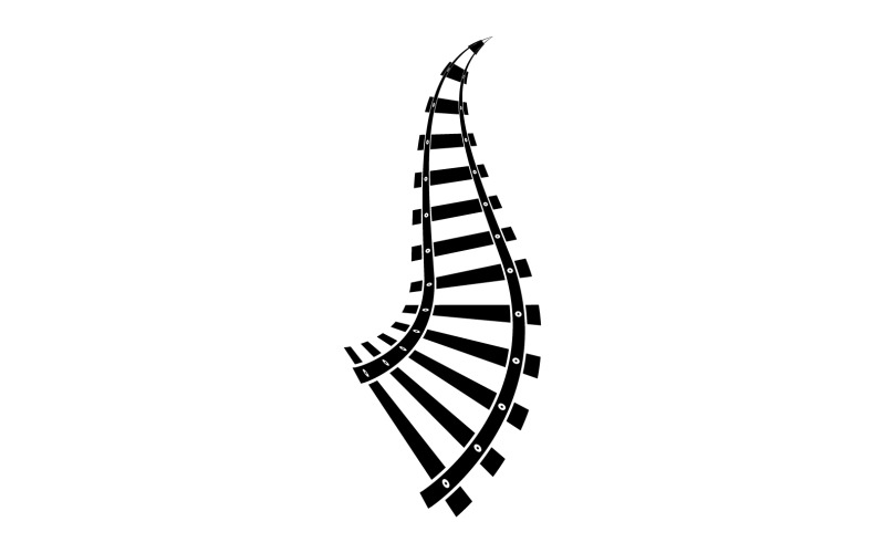 Création de logo vectoriel de voies ferrées v12