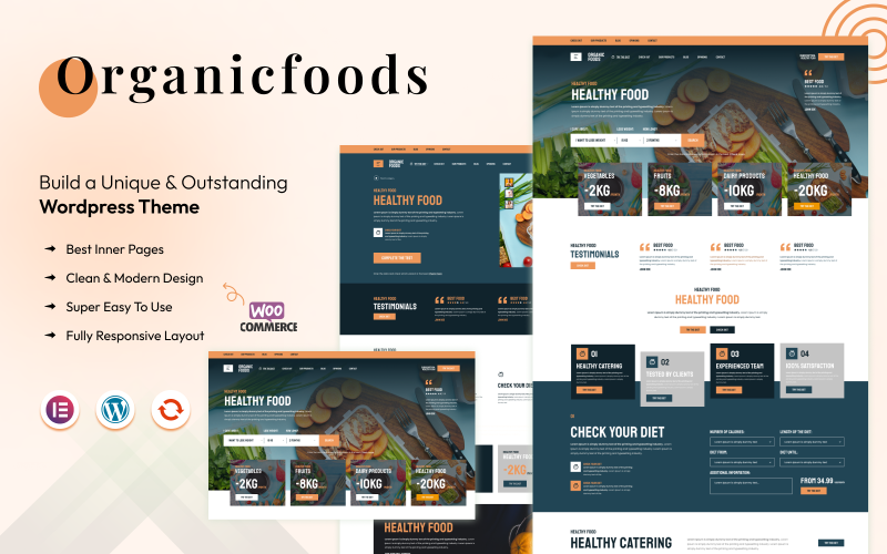 Ekologisk mat - Ekologisk och hälsosam mat WordPress-tema