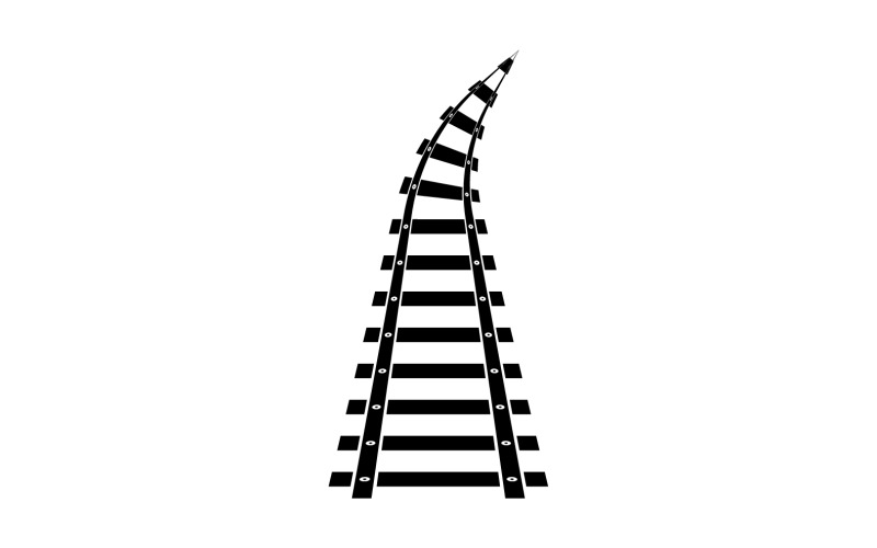 火车轨道矢量标志设计 v11