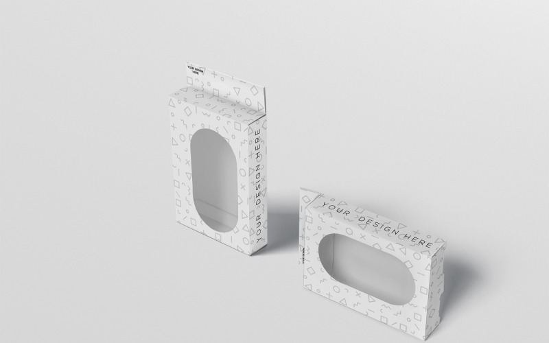 Imballaggio della scatola - Mockup di imballaggio della finestra 4