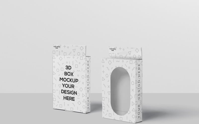 Kutu Ambalaj - Pencere Kutu Ambalaj Mockup'ı