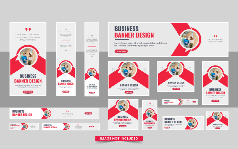 Business Headline web banner or Vertical, horizontal and square web banner