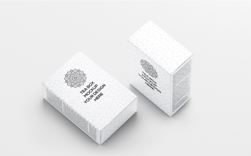 Box Packaging - Tea Box Packaging Mockup 2