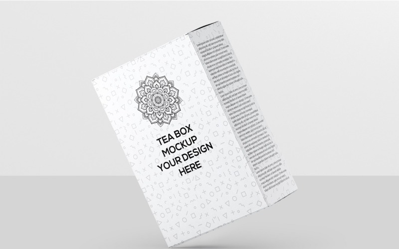 Imballaggio della scatola - Mockup di imballaggio della scatola del tè 3
