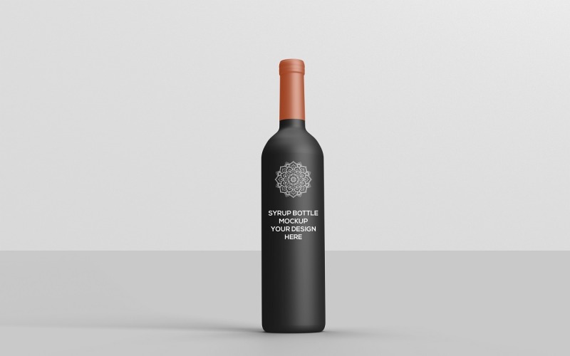 Bouteille de vin - Maquette de bouteille de vin