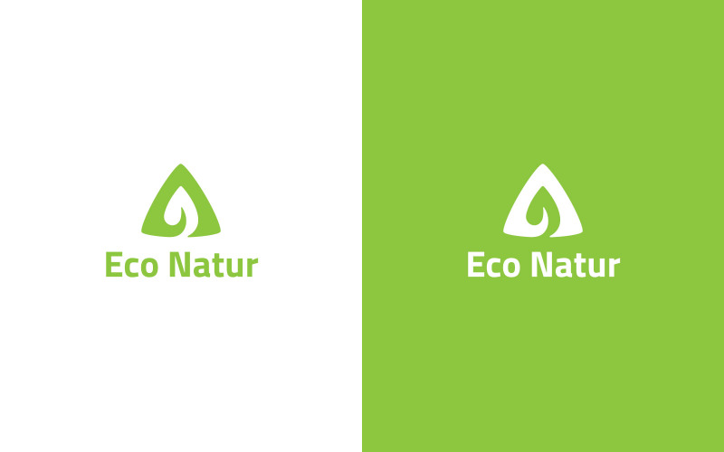 Eco Natur logotyp designmall