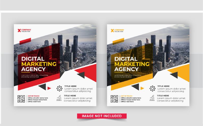 Mise en page du modèle de publication de marketing numérique créatif