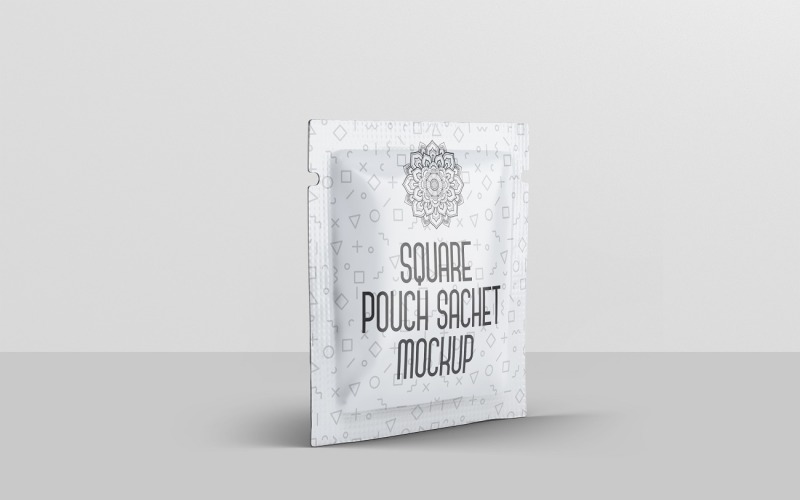 Sachet - Square Pouch Sachet Mockup 2