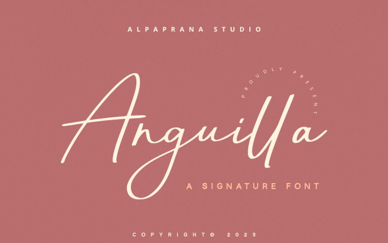 Anguilla - Podpisové písmo