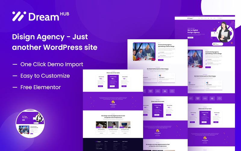DreamHub — motyw WordPress agencji projektowej