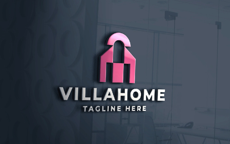 Modèle de logo Villa Home Pro