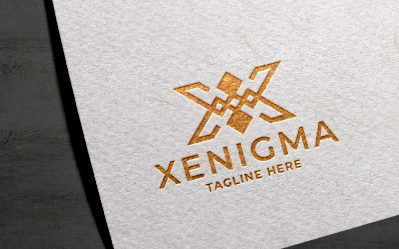 Modèle de logo Xenigma Letter X Pro