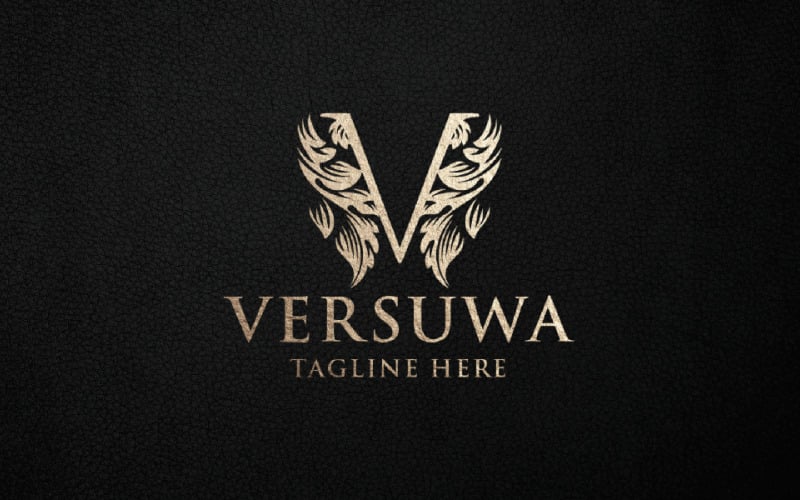 Шаблон логотипа Versuwa Letter V Pro