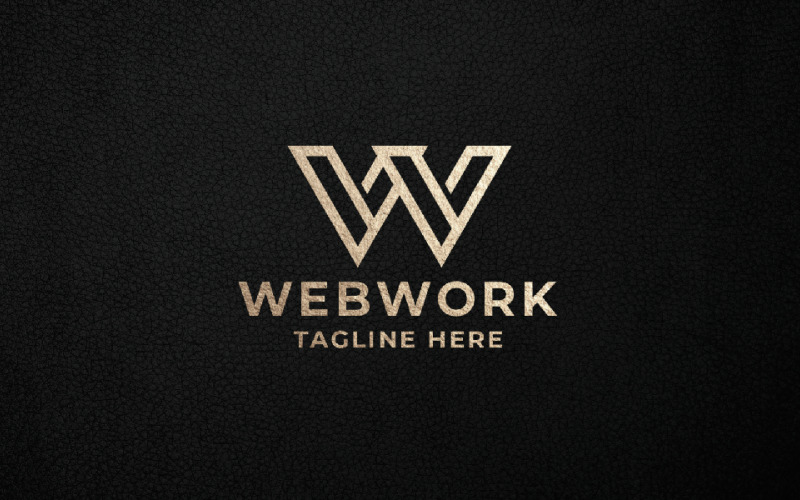 Šablona loga Web Work Pro
