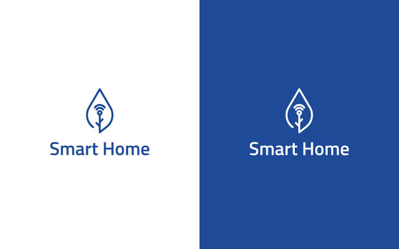 Smart-Home-Logo-Design-Vorlage