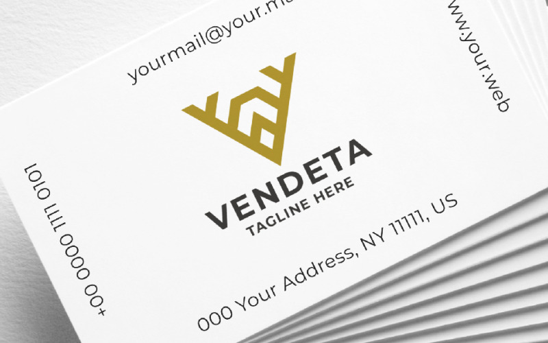 Vendeta Letter V Pro-logo sjabloon