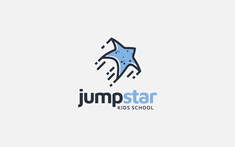 Vetor do logotipo da escola infantil Jumpstar