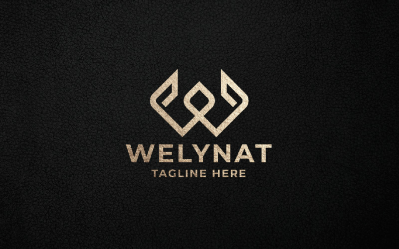 Welynat Harf W Pro Logo Şablonu