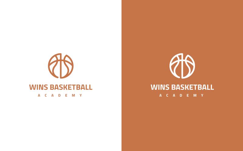 Wins Basketball Academy Logo Template TemplateMonster