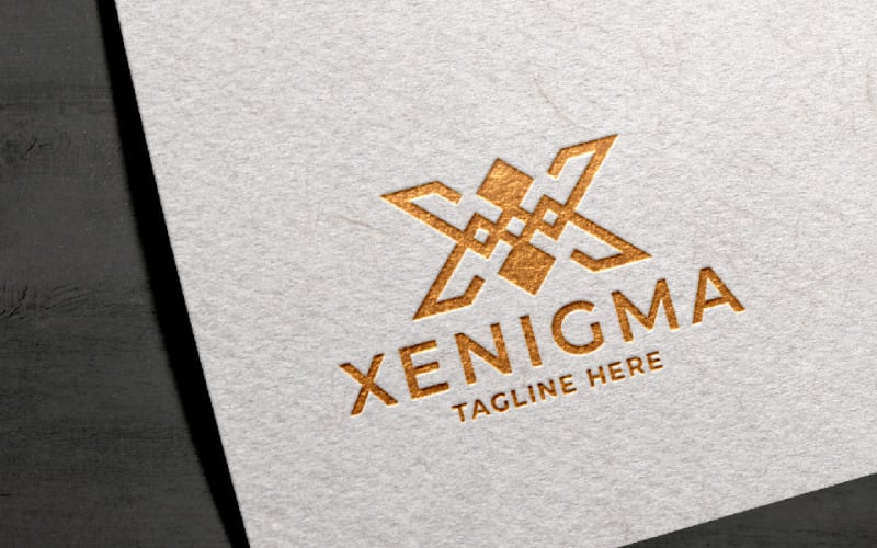 Xenigma Letter X Pro logotypmall