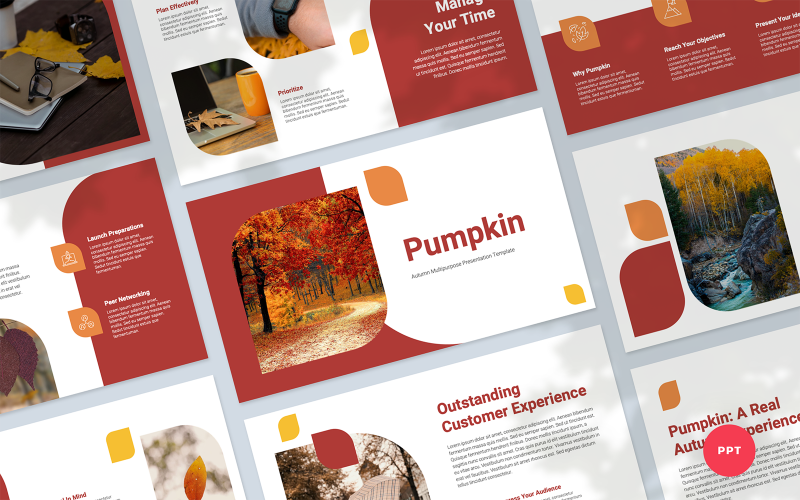 Zucca - Modello PowerPoint di presentazione multiuso autunnale