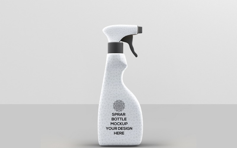 Botella de spray - Maqueta de botella de spray de limpieza