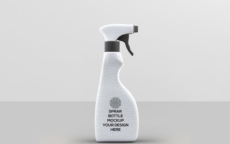 Бутылка с распылителем - мокап бутылки с распылителем для очистки