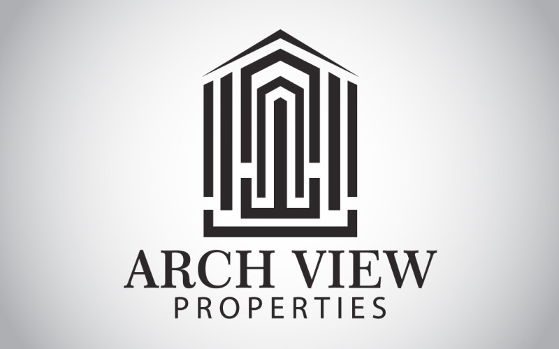 Arch Visa Real Estate Logotyp Mall