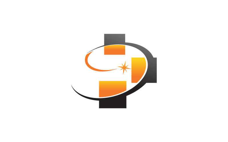 Business Solutions logotyp designmall varumärke