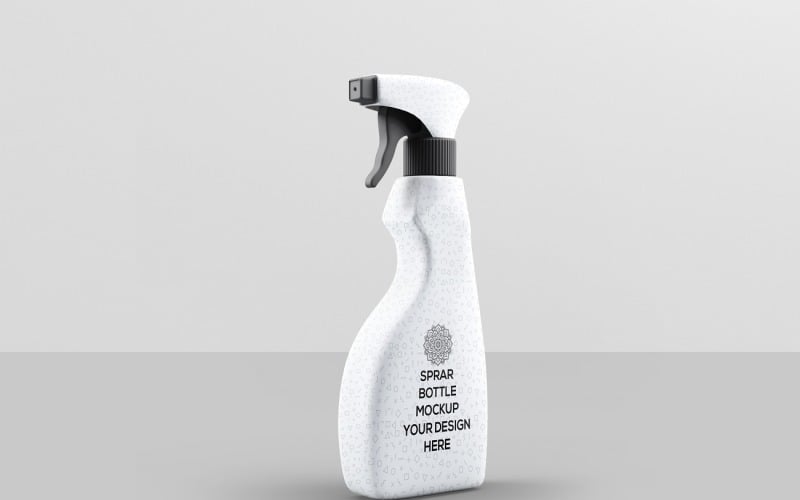 Butelka z rozpylaczem — makieta butelki z rozpylaczem do czyszczenia 3