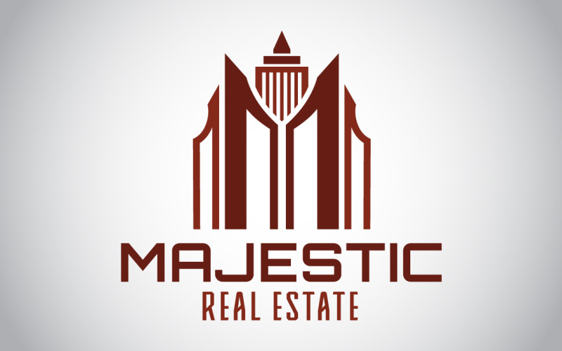 Modelo de Logotipo Imobiliário Majestic