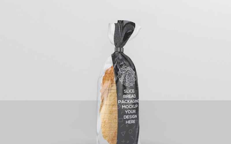 Pan - Mockup de Empaque de Rebanada de Pan 4