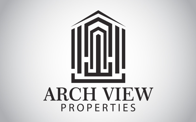Шаблон логотипу Arch View Real Estate