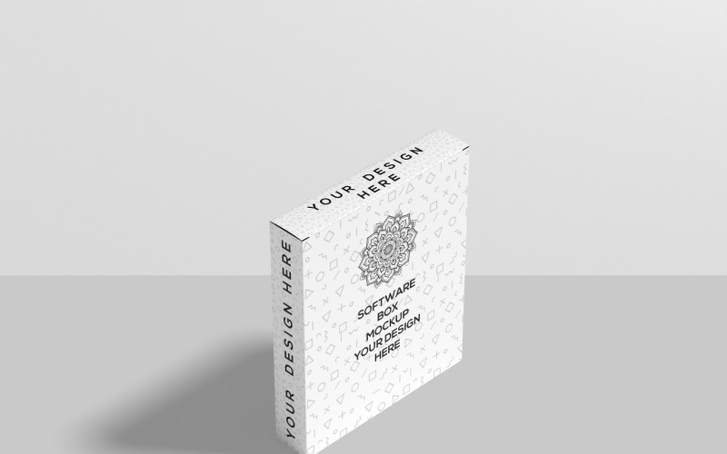 Scatola del software - Mockup di scatola del software sottile