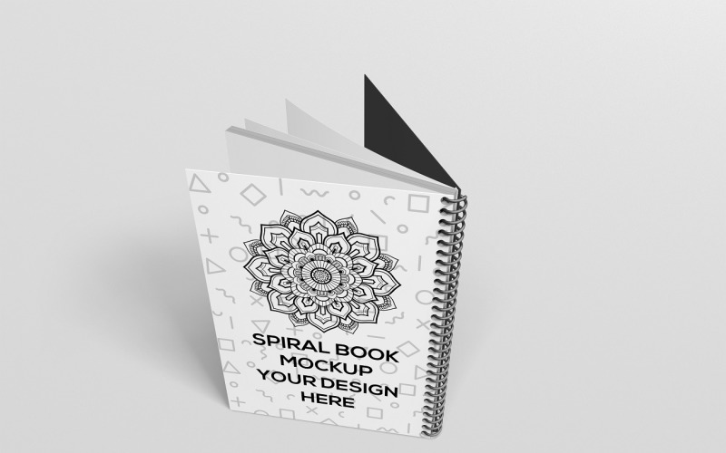 Spiral Book - Spiral Binding Book Mockup 6 - TemplateMonster