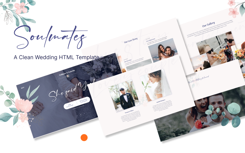 Soulmates - Wedding RSVP 响应式 HTML 模板