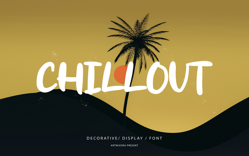 Chillout - dekorative Schriftart