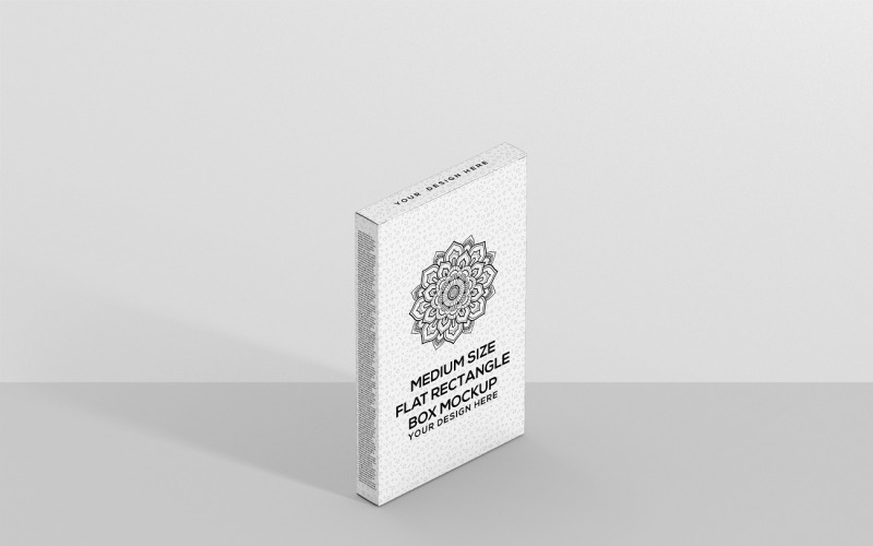 Scatola - Mockup di scatola rettangolare piatta di medie dimensioni 3
