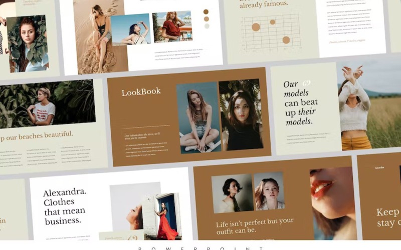 Amarta - Look Book Stílusú Powerpoint